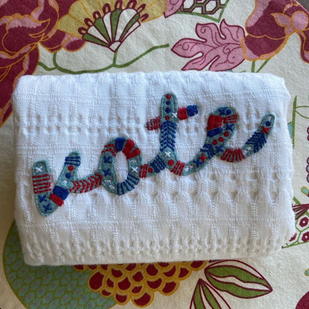 Anthropologie “Vote” Dishtowel - Picture 1 of 4